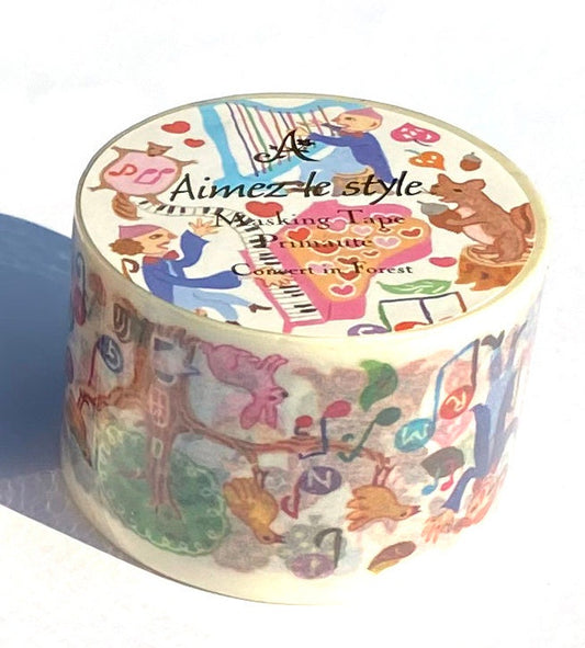 Concert in Forest -  Wide Washi Tape / Masking Tape