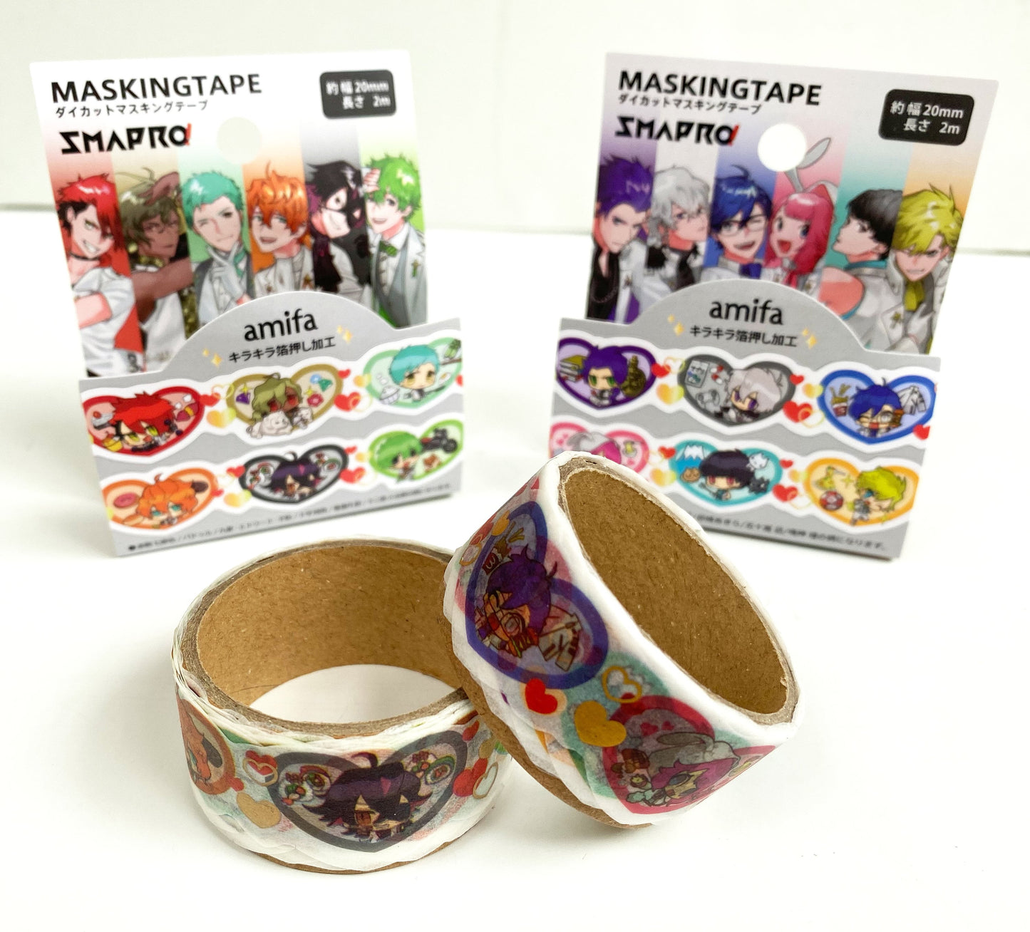 Manga Washi Tape/Masking Tape mit Konturund Filienapplikation 20mm x 2 Meter