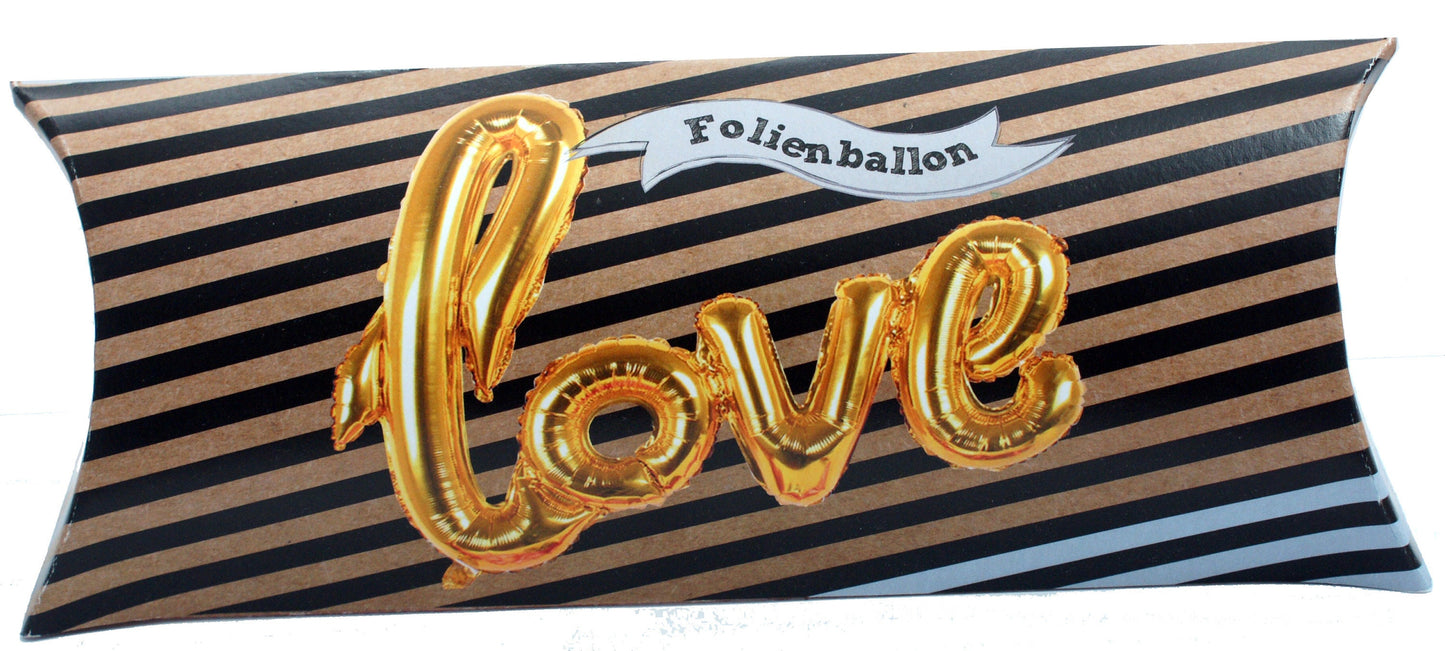 Folienluftballon Love "Kupfer"