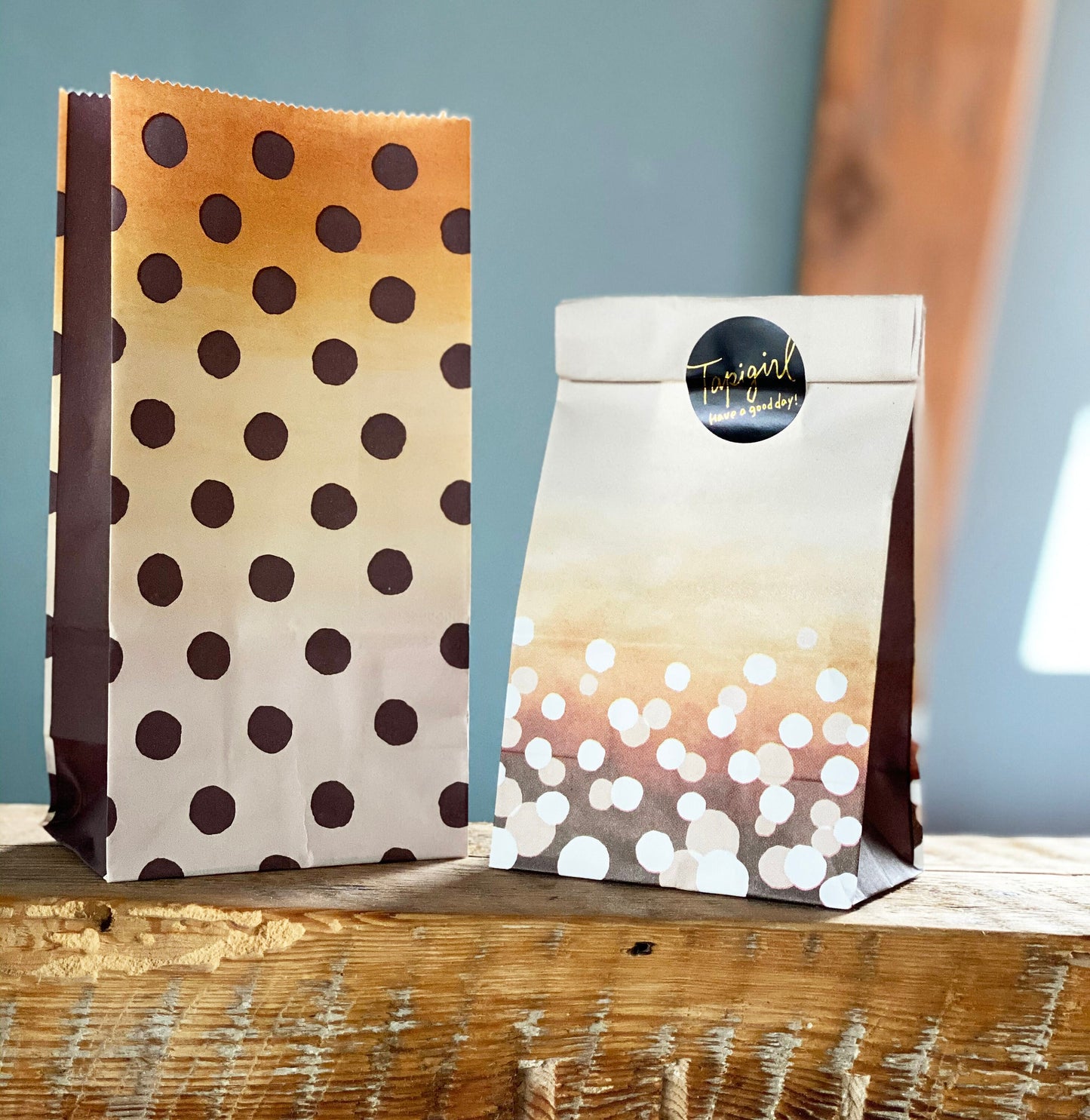 Papier Geschenktüten Punkte