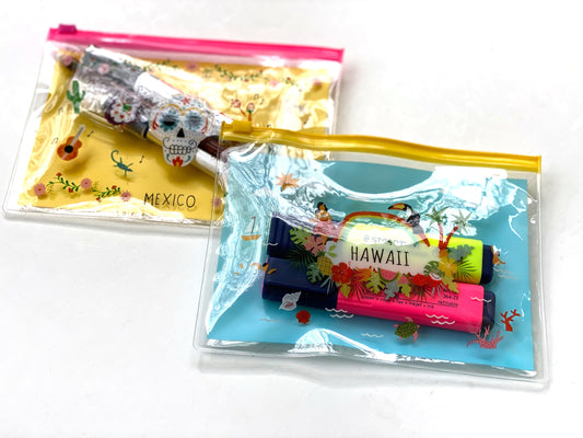 Slider Case "Hawaii" "Mexiko" 2 Stück je Bestellung