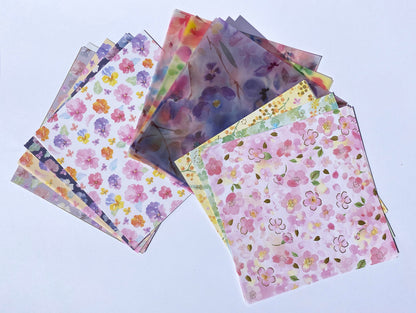 Origami Papier verschiedene Muster