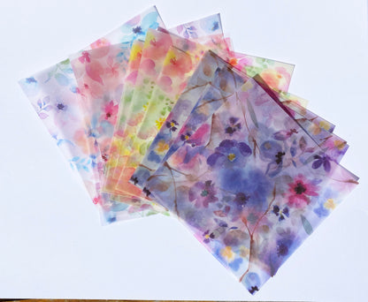 Origami Papier verschiedene Muster