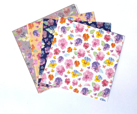 Origami Papier - Vergissmeinnicht