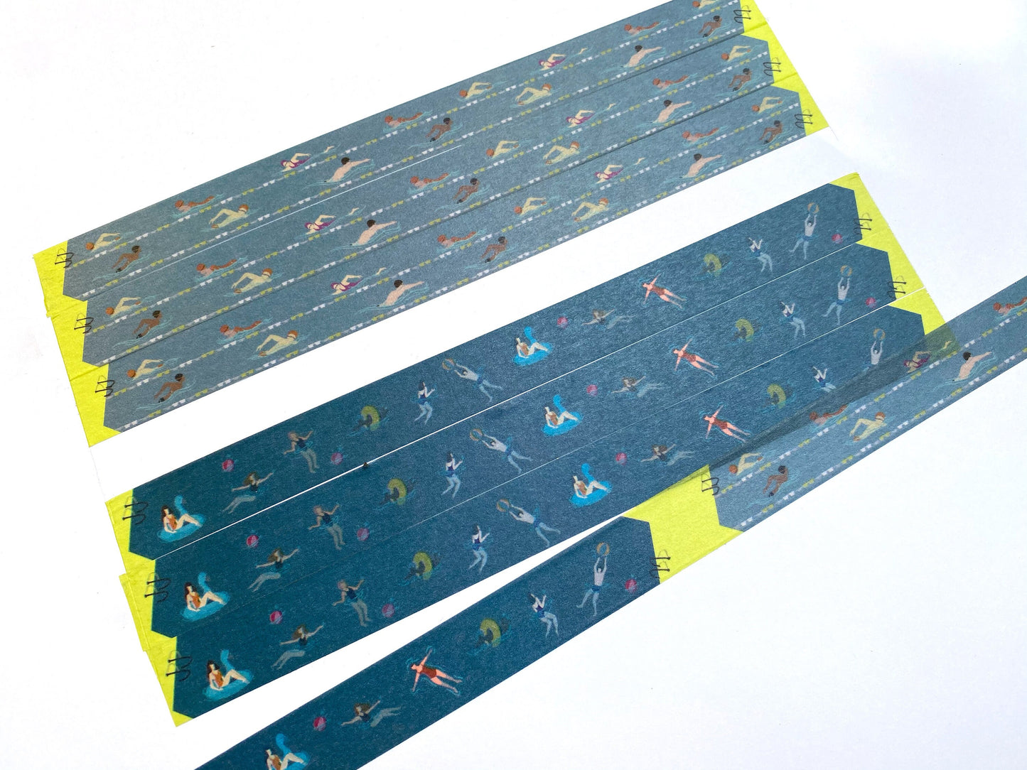 Schwimmen , Washi Tape/Masking Tape 7M x 15mm