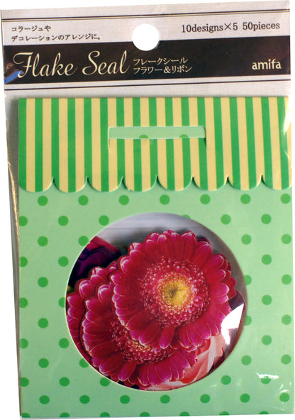 lm Glas, Blumen Aufkleber