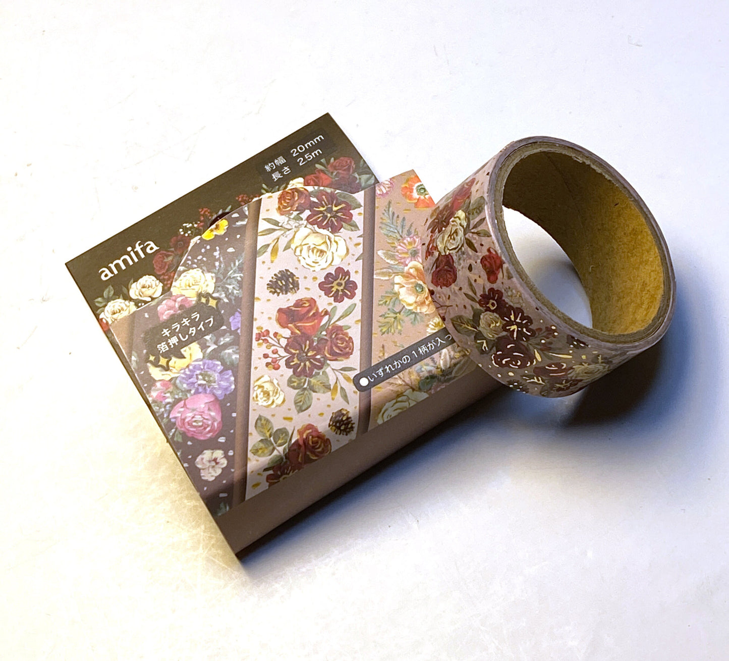 Rosen mit Silber / Gold, Washi Tape/Masking Tape 20mm x 2,5m