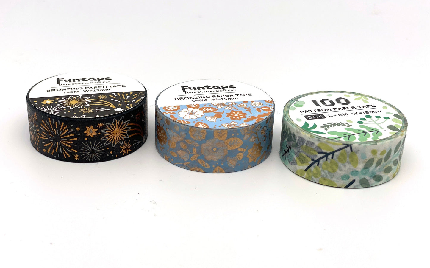 Feuerwerk,  Blätter, Blumen / Washi- Masking Tape 6 m x 15 mm