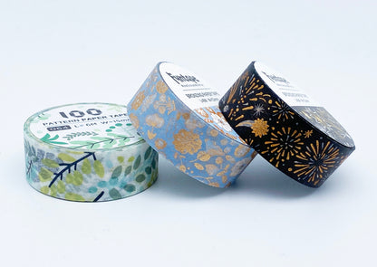 Feuerwerk,  Blätter, Blumen / Washi- Masking Tape 6 m x 15 mm