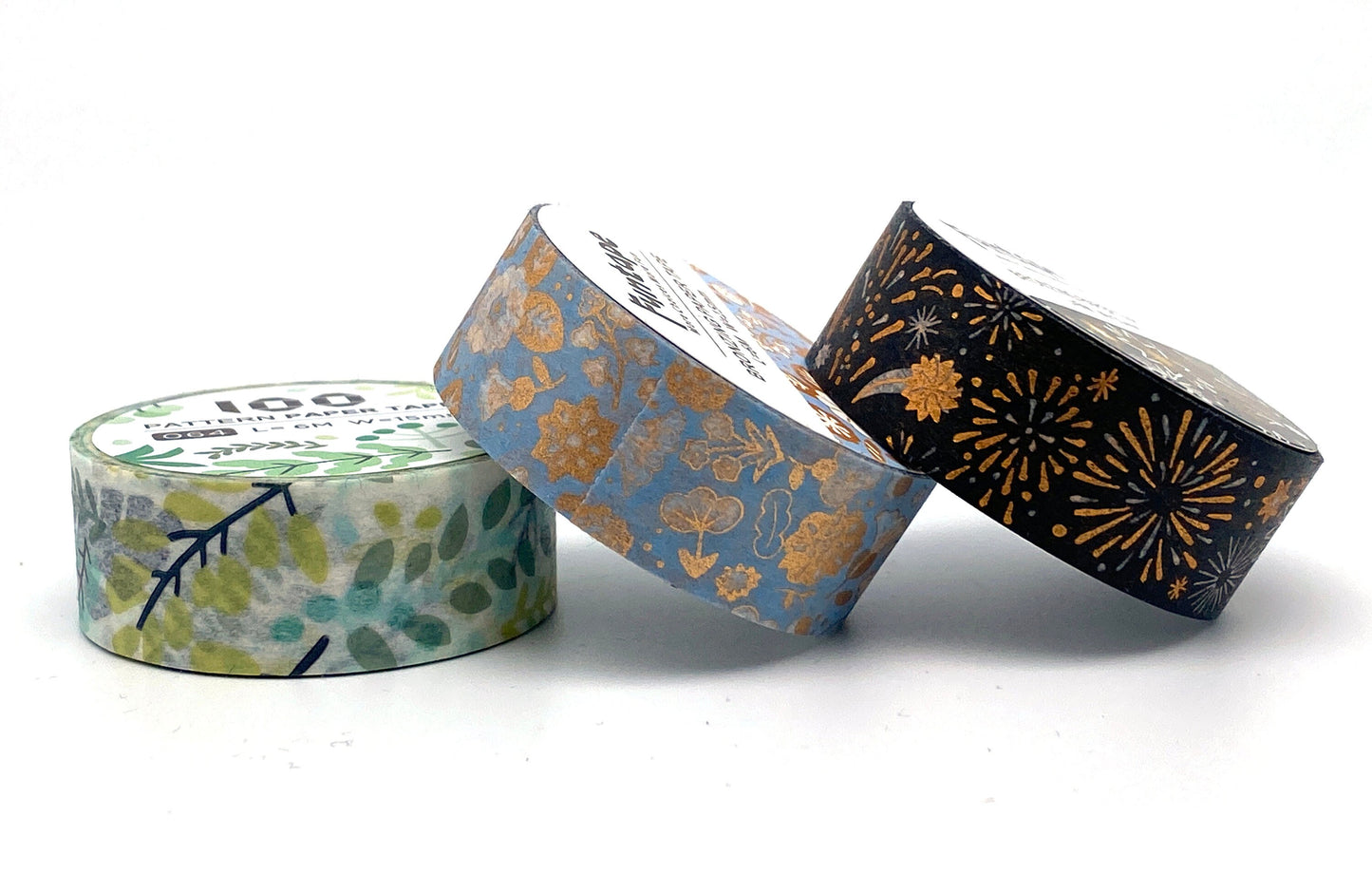 Feuerwerk,  Blätter, Blumen / Washi- Masking Tape 6 m x 15 mm