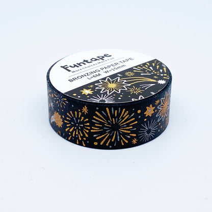 Feuerwerk,  Blätter, Blumen / Washi- Masking Tape 6 m x 15 mm